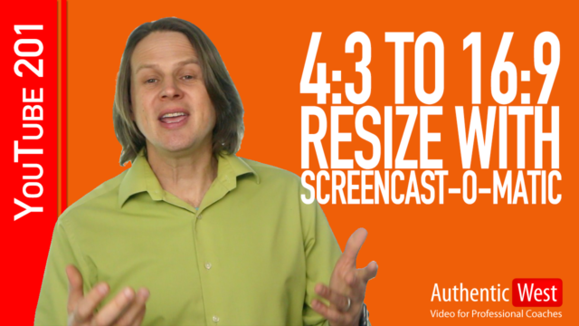 How to Use Screencast-O-Matic to Resize Videos (4:3 to 16:9)